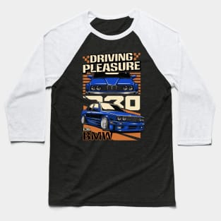 BMW E30 Driving Pleasure Baseball T-Shirt